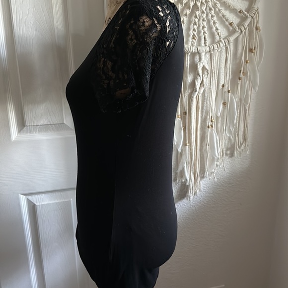 INC International Concepts | Lace Sleeve Tee | Medium - Picture 3 of 6
